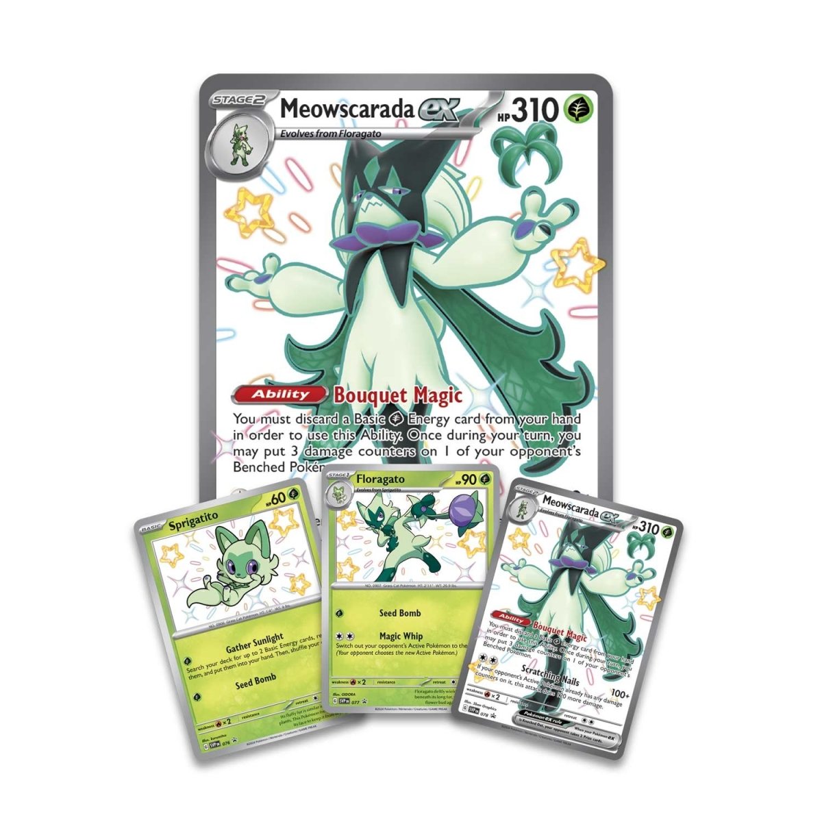 Paldean Fates Meowscarada ex Premium Collection